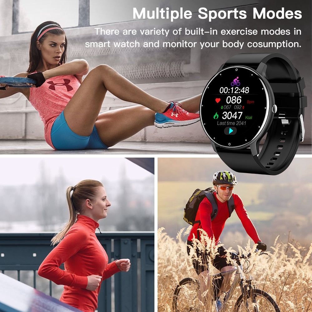 Smart Watch CanMixs novo de 2022, para mulheres e homens, esportivo, rastreador de fitness, monitor de sono e frequência cardíaca, à prova d'água, compatível com IOS e Android.