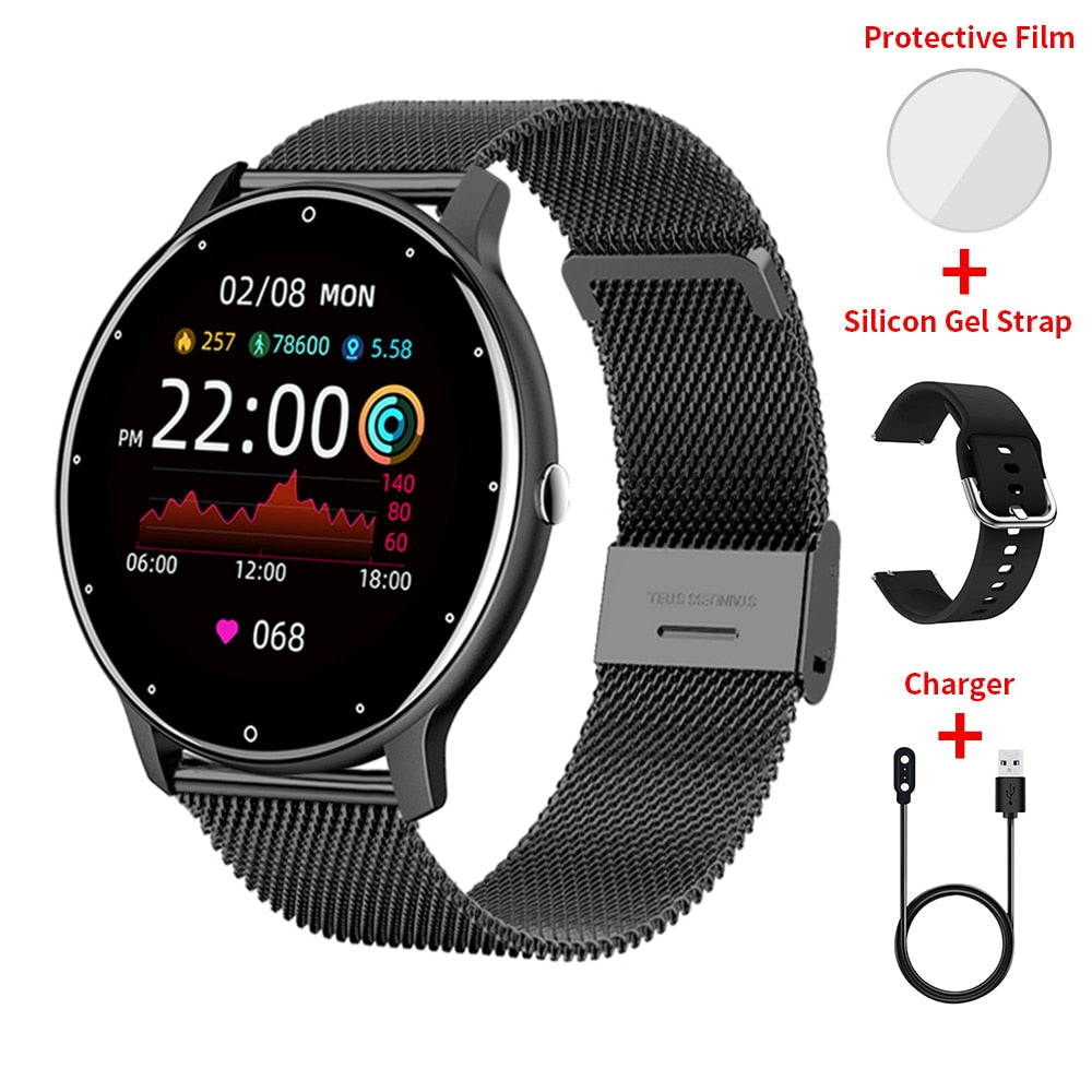 Smart Watch CanMixs novo de 2022, para mulheres e homens, esportivo, rastreador de fitness, monitor de sono e frequência cardíaca, à prova d'água, compatível com IOS e Android.