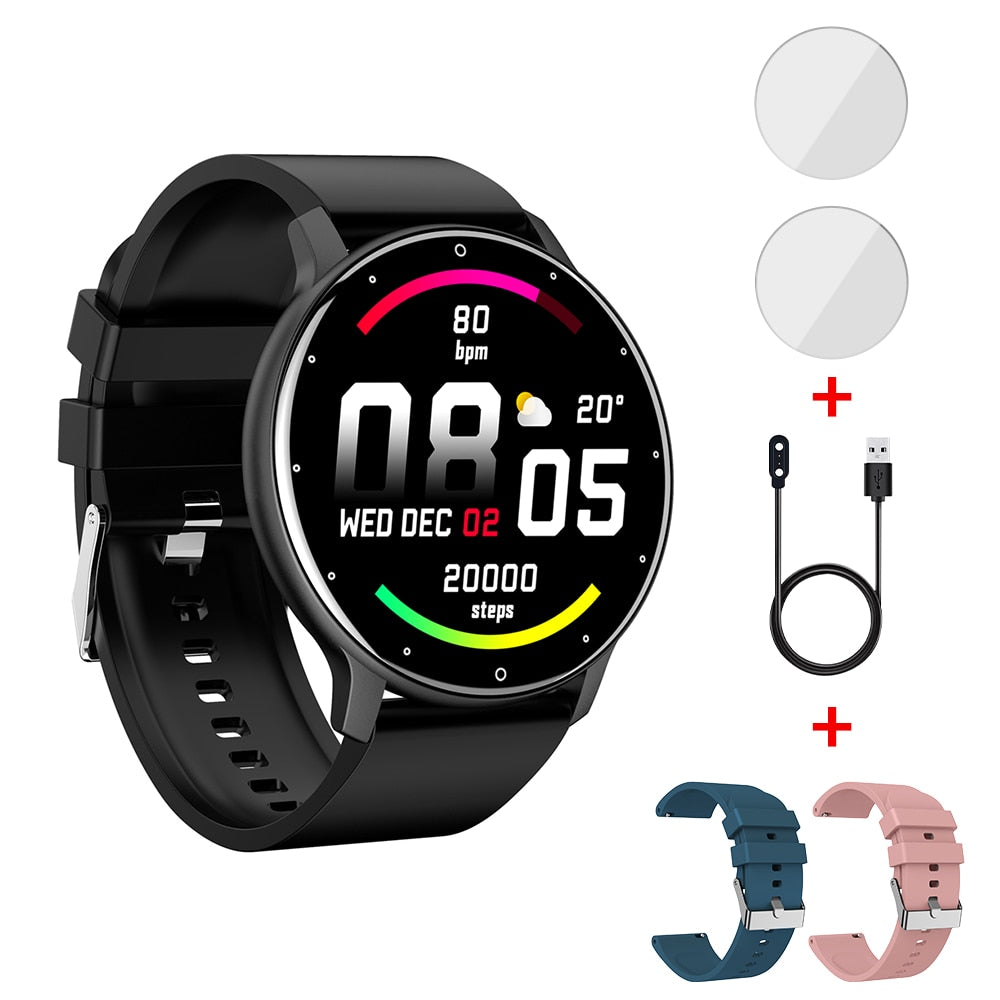 Smart Watch CanMixs novo de 2022, para mulheres e homens, esportivo, rastreador de fitness, monitor de sono e frequência cardíaca, à prova d'água, compatível com IOS e Android.