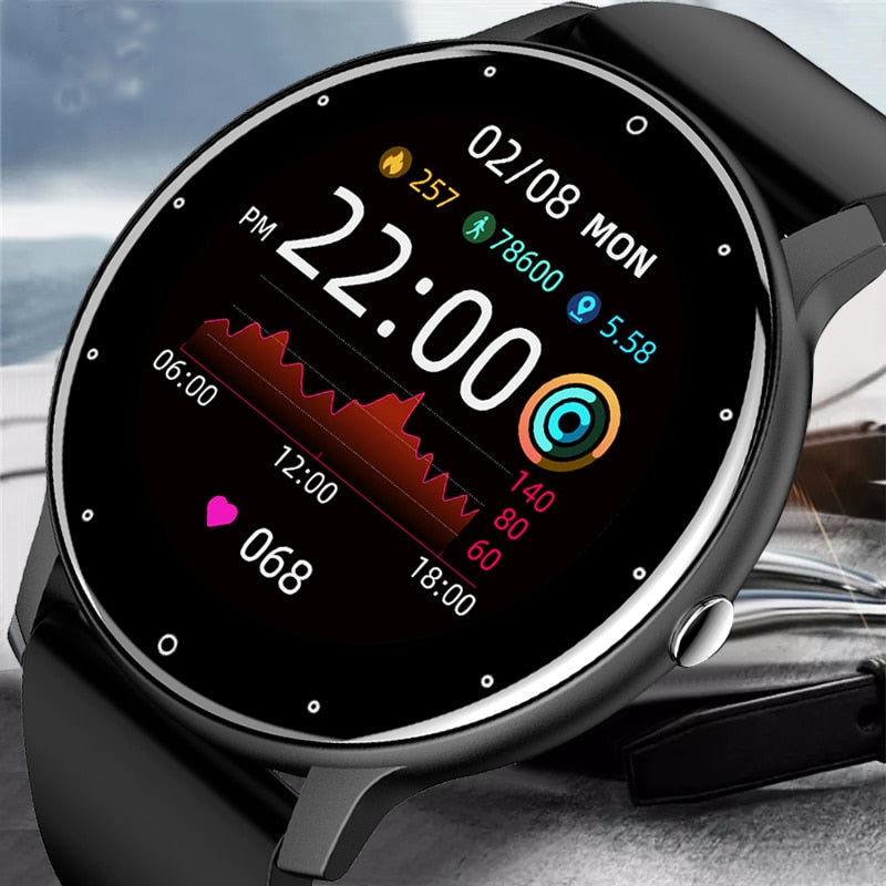 Smart Watch CanMixs novo de 2022, para mulheres e homens, esportivo, rastreador de fitness, monitor de sono e frequência cardíaca, à prova d'água, compatível com IOS e Android.